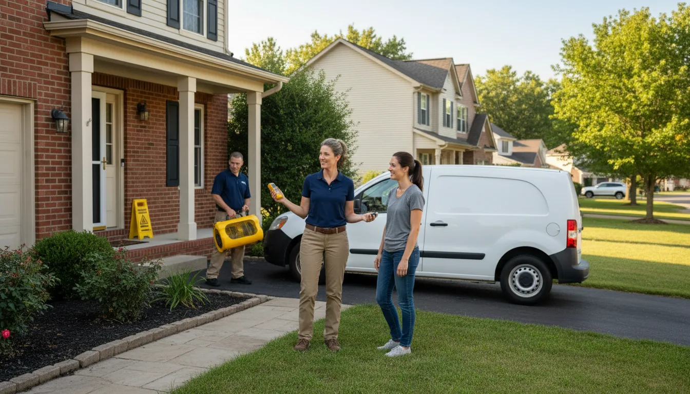 Water restoration image for Home Water Damage Repair in Bridgeton, IN